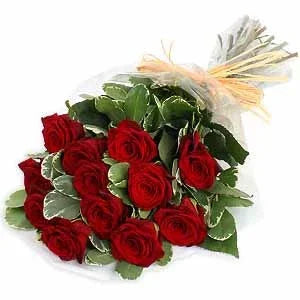 Red Rose Bouquet - Romantic Flowers Upper Hutt | Budflorists