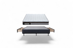 Standard Drawer Bed Base & Pocket Spring Mattress - Queen