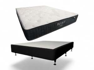 Queen Bed: Sleep Time Extra Firm Mattress & Base