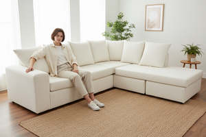 NZ Made Fabric Lounge Suite - Atlantic