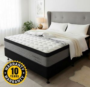 LunaRest NZ Made Luxurious Euro Top Mattress & Base