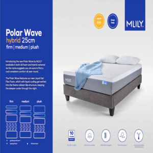 MLILY Polar wave Hybrid Mattress - 3 Feels