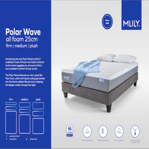 MLILY Polar wave Foam Mattress - (3 Feels)