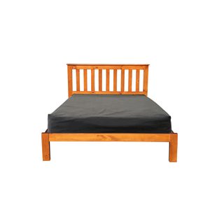 Products: Campbell Queen Bed Frame / Warm Honey – Budget Furniture