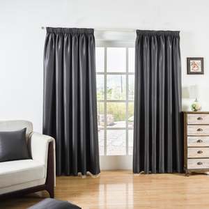 Nolight Onyx - 100% Blockout Lined Curtains