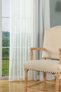 Gloria White - Readymade Sheer Curtains