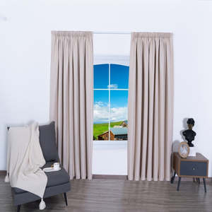 Thermal Curtains: Franklin Natural - Thermal Selflined Curtains