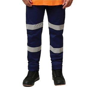 Hi Vis Pants: Hard Yakka Cargo Cuffed Pant With Tape (Y02411)