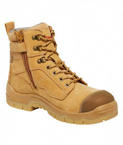 Footwear: King Gee Phoenix Zip/Lace Safety Work Boots With Scuff Cap (K27880)