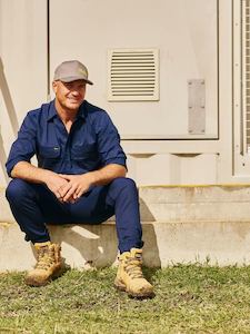 Work Pants: Bisley X Airflow™ Stretch Ripstop Vented Cuffed Pant (BP6151)