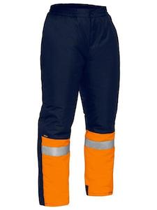Safety Pants: Bisley Taped Two Tone Hi Vis Freezer Pants (BP6451T)
