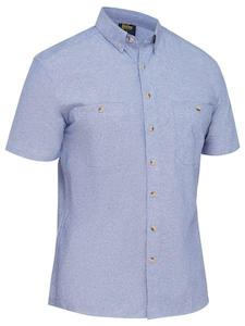Work Shirts: Bisley Mens Short Sleeve Chambray Shirt (BS1407)