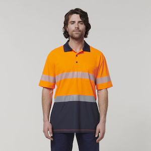 Hard Yakka Men's Short Sleeve Hi Vis Taped Polo (Y19618)
