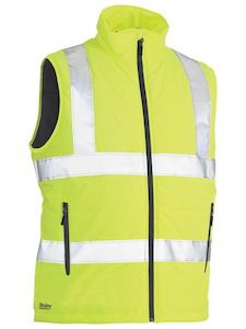 Hi Vis Vests: Bisley Taped Hi Vis Puffer Vest (BV0329HT)