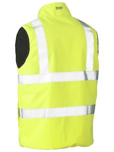 Hi Vis Vests: Bisley Taped Hi Vis Reversible Puffer Vest (BV0330HT)