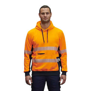 Hi Vis Fleece: King Gee Hi-Vis Reflective Pullover Hoodie (K55054)
