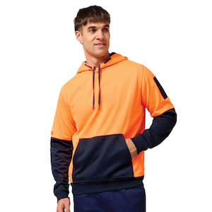 Hi Vis Fleece: Hard Yakka Hi-vis 2 Tone Fleece Hoodie (Y19325)