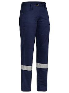 Ladies Safety Pants: Bisley Womens 3m Taped X Airflow™ Ripstop Vented Work Pant-(BPL6474T)