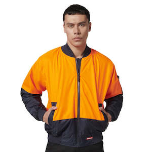 Hi Vis Jackets: Hard Yakka Core Hi-Vis 2 Tone Waterproof Bomber Jacket (Y06670)