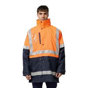 Hi Vis Jackets: Hard Yakka Hi-Vis 4-In-1 Taped Wet Weather Jacket (Y06057)