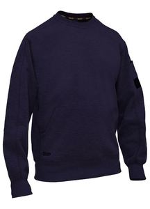 Adult Hoodies: Bisley Work Fleece Crew Neck Jumper (BK6723)