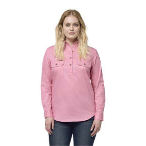 Hard Yakka Women'S Heritage Closed Front Drill Shirt (Y08399)
