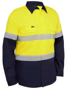 Bisley Taped Hi Vis Ripstop Vented Shirt (BS6495T)