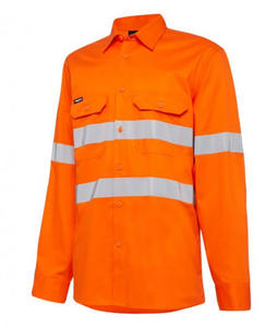Hi Vis Shirts: King Gee Vented Drill Shirt with Tape (K54030)