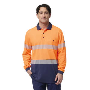Hi Vis Polos: King Gee Originals Spliced Taped Cotton Back Polo (K54927)
