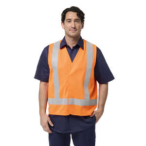 Hi Vis Vests: King Gee Originals Hi Vis X Back Vest (K57006)