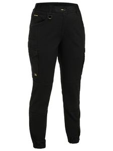 Ladies Work Pants: Bisley Womens Flx & Move™ Elastic Waist Cargo Cuffed Pants (BPCL6237)