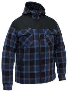 Products: Bisley Contrast Check Zip Front Hoodie (BJ6703)