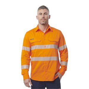 Hi Vis Shirts: King Gee Workcool Pro Hi-Vis Stretch Reflective Work Shirt (K54031)