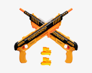 DOUBLE THE FUN ORANGE CRUSH TWO PACK WITH TWO FREE LASERS!