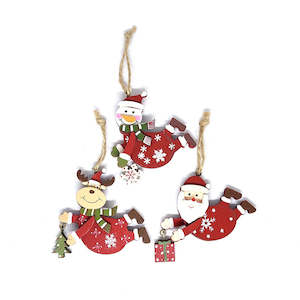 Standing Decorations & Props: Wooden Christmas Tree Decoration