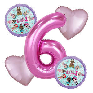 LOL Surprise Number Balloon Bouquet