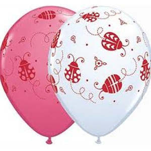 Ladybug Balloon - 8 Pkt