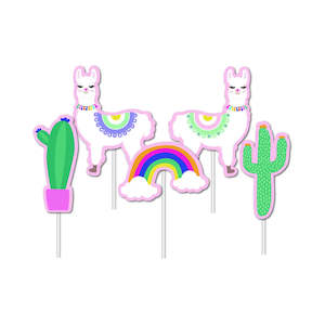 Llama Cake Topper Set