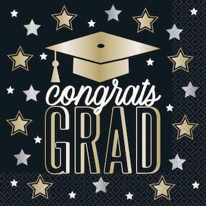 Graduation Party: Dazzling Graduation Napkins - Lunch 16 Pkt
