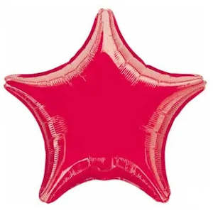 Metallic Red Star Foil Balloon
