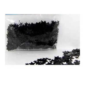 Stranger Things Party: Holographic Star Confetti - Black