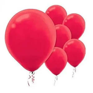 Value Balloons Pack of 15 - Red