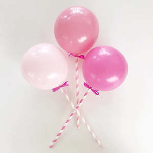 Pretty In Pink Balloon Cake Topper Set