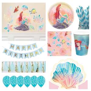 The Little Mermaid Party Pack for 8 - SAVE 40%