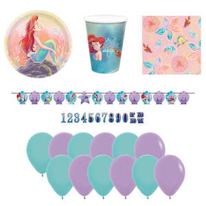 Little Mermaid Party: Little Mermaid Party Essentials for 8 - SAVE 20%