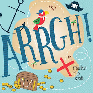 Ahoy Birthday Napkins - Beverage 36 Pkt