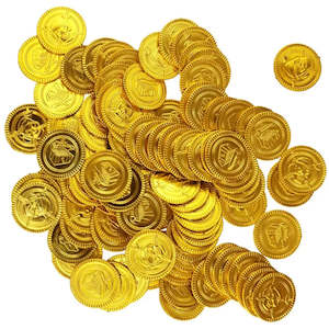 Jake And The Neverland Pirates Party: Gold Treasure Coins - 30 Pkt