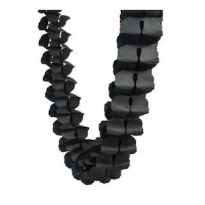 Five Star Black Honeycomb Garland - 4 Metres
