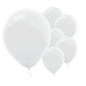 Value Balloons Pack of 15 - White