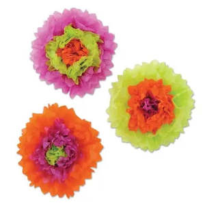 Neon Tissue Flowers